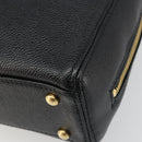 CHANEL COCO Mark Chain Hand Bag Caviar Skin Black Gold CC Auth yk20517SAV-12