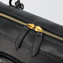 CHANEL COCO Mark Chain Hand Bag Caviar Skin Black Gold CC Auth yk20517SAV-14