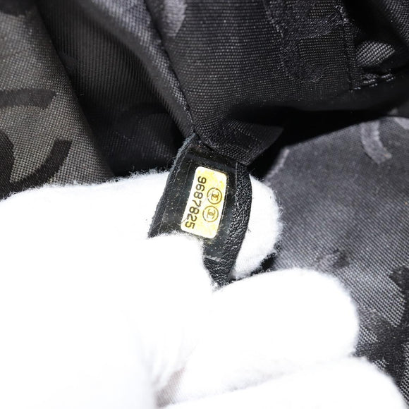 CHANEL COCO Mark Chain Hand Bag Caviar Skin Black Gold CC Auth yk20517SAV