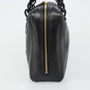 CHANEL COCO Mark Chain Hand Bag Caviar Skin Black Gold CC Auth yk20517SAV-4