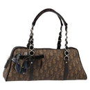 Christian Dior Trotter Canvas Romantic Chain Bag PVC Brown Auth yk20518SAV-1