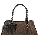 Christian Dior Trotter Canvas Romantic Chain Bag PVC Brown Auth yk20518SAV-2