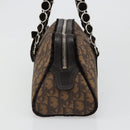 Christian Dior Trotter Canvas Romantic Chain Bag PVC Brown Auth yk20518SAV-4