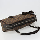 Christian Dior Trotter Canvas Romantic Chain Bag PVC Brown Auth yk20518SAV-6
