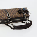 Christian Dior Trotter Canvas Romantic Chain Bag PVC Brown Auth yk20518SAV-7
