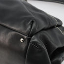 CHANEL Chain Shoulder Bag Lamb Skin Black Silver CC Auth yk20519V-10