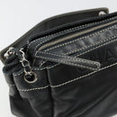 CHANEL Chain Shoulder Bag Lamb Skin Black Silver CC Auth yk20519V-14