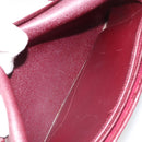 Christian Dior Shoulder Bag Leather Bordeaux Gold Auth yk20521-17
