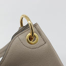 PRADA Shoulder Bag Leather Gray Gold 1BC051 Auth yk20522SAV-17