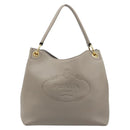PRADA Shoulder Bag Leather Gray Gold 1BC051 Auth yk20522SAV-13