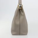 PRADA Shoulder Bag Leather Gray Gold 1BC051 Auth yk20522SAV-4