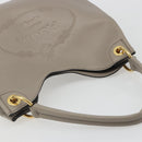 PRADA Shoulder Bag Leather Gray Gold 1BC051 Auth yk20522SAV-6