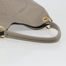 PRADA Shoulder Bag Leather Gray Gold 1BC051 Auth yk20522SAV-7