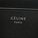 CELINE Luggage Mini Shopper Hand Bag Leather Black Silver Auth yk20526SAM-14