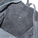 CELINE Luggage Mini Shopper Hand Bag Leather Black Silver Auth yk20526SAM-18