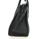 CELINE Luggage Mini Shopper Hand Bag Leather Black Silver Auth yk20526SAM-4