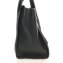 CELINE Luggage Mini Shopper Hand Bag Leather Black Silver Auth yk20526SAM-5