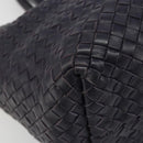 BOTTEGA VENETA INTRECCIATO Cabas PM Hand Bag Leather Purple Gold Auth yk20527SAV-11