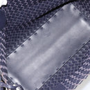 BOTTEGA VENETA INTRECCIATO Cabas PM Hand Bag Leather Purple Gold Auth yk20527SAV-14