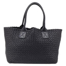 BOTTEGA VENETA INTRECCIATO Cabas PM Hand Bag Leather Purple Gold Auth yk20527SAV-3