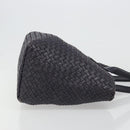BOTTEGA VENETA INTRECCIATO Cabas PM Hand Bag Leather Purple Gold Auth yk20527SAV-4