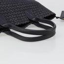 BOTTEGA VENETA INTRECCIATO Cabas PM Hand Bag Leather Purple Gold Auth yk20527SAV-7