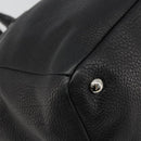 PRADA Tote Bag Leather 2way Black Silver Auth yk20528A-11