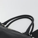 PRADA Tote Bag Leather 2way Black Silver Auth yk20528A-8