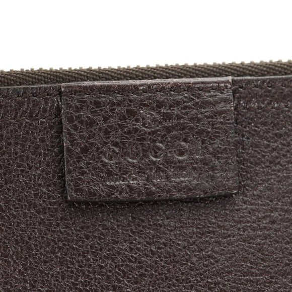 GUCCI New Jackie Web Sherry Line Bag Leather Brown Gold 365458 Auth yk20531SAM