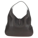 GUCCI New Jackie Web Sherry Line Bag Leather Brown Gold 365458 Auth yk20531SAM-2