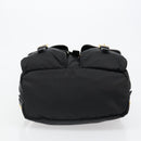 PRADA Backpack Nylon Black Gold Auth yk20532SAV-11