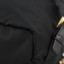 PRADA Backpack Nylon Black Gold Auth yk20532SAV-14