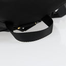 PRADA Backpack Nylon Black Gold Auth yk20532SAV-7