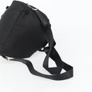 PRADA Backpack Nylon Black Gold Auth yk20532SAV-9