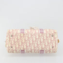 Christian Dior Trotter Canvas Hand Bag PVC Pink Silver Auth yk20537-5