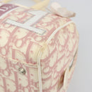 Christian Dior Trotter Canvas Hand Bag PVC Pink Silver Auth yk20537-9