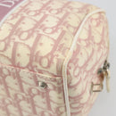 Christian Dior Trotter Canvas Hand Bag PVC Pink Silver Auth yk20537-16