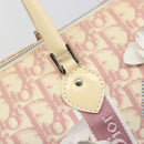 Christian Dior Trotter Canvas Hand Bag PVC Pink Silver Auth yk20537-10