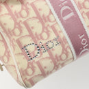 Christian Dior Trotter Canvas Hand Bag PVC Pink Silver Auth yk20537-18