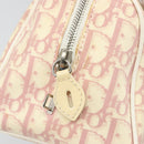 Christian Dior Trotter Canvas Hand Bag PVC Pink Silver Auth yk20537-19