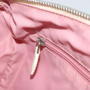 Christian Dior Trotter Canvas Hand Bag PVC Pink Silver Auth yk20537-23