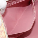 Christian Dior Trotter Canvas Hand Bag PVC Pink Silver Auth yk20537-24