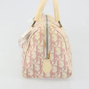 Christian Dior Trotter Canvas Hand Bag PVC Pink Silver Auth yk20537-3