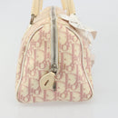 Christian Dior Trotter Canvas Hand Bag PVC Pink Silver Auth yk20537-4