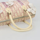 Christian Dior Trotter Canvas Hand Bag PVC Pink Silver Auth yk20537-8