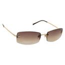 CHANEL Sunglasses Metal Gold CC Auth yk20538M-1