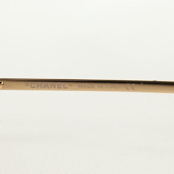 CHANEL Sunglasses Metal Gold CC Auth yk20538M