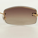 CHANEL Sunglasses Metal Gold CC Auth yk20538M-21