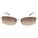 CHANEL Sunglasses Metal Gold CC Auth yk20538M-13