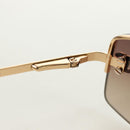 CHANEL Sunglasses Metal Gold CC Auth yk20538M-23